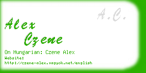 alex czene business card